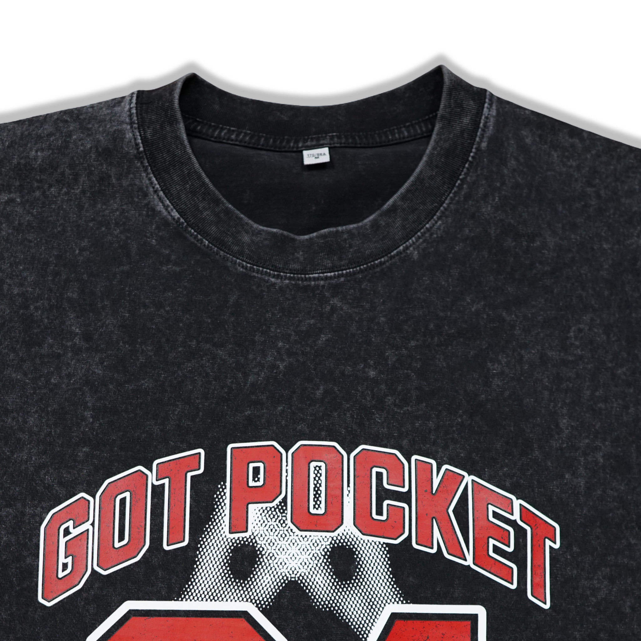 24/7 T-shirt (Acid Black/Red) – Got Pocket? Apparel